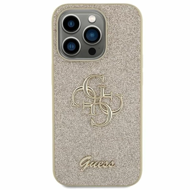 Чохол Guess Glitter Script Big 4G для Samsung Galaxy S23 FE (S711) Gold (GUHCS23FEHG4SGD)