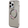 Чохол Guess IML Flowers Wreatch для iPhone 15 Pro Max Black with MagSafe (GUHMP15XHFWFCK)