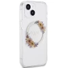 Чехол Guess IML Flowers Wreatch для iPhone 15 | 14 | 13 Transparent with MagSafe (GUHMP15SHFWFCT)