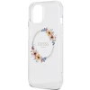 Чохол Guess IML Flowers Wreatch для iPhone 15 | 14 | 13 Transparent with MagSafe (GUHMP15SHFWFCT)