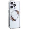 Чохол Guess IML Flowers Wreatch для iPhone 15 Pro Max Transparent with MagSafe (GUHMP15XHFWFCT)