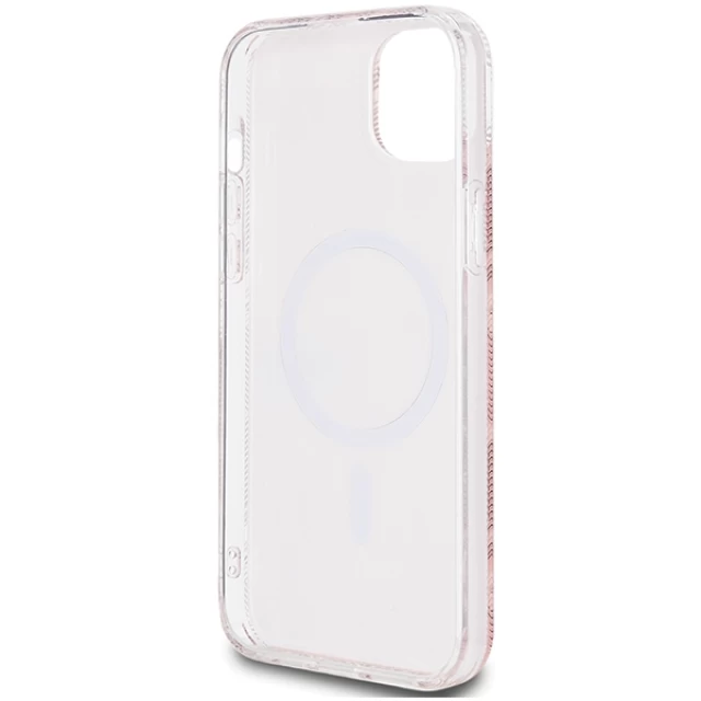 Чехол Guess IML GCube для iPhone 15 | 14 | 13 Pink with MagSafe (GUHMP15SHGCUSTGP)