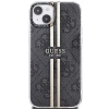 Чохол Guess IML 4G Gold Stripe для iPhone 15 | 14 | 13 Black (GUHCP15SH4PSEGK)