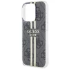 Чохол Guess IML 4G Gold Stripe для iPhone 15 Pro Black (GUHCP15LH4PSEGK)