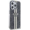 Чохол Guess IML 4G Gold Stripe для iPhone 15 Pro Max Black (GUHCP15XH4PSEGK)