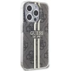 Чохол Guess IML 4G Gold Stripe для iPhone 15 Pro Max Brown (GUHCP15XH4PSEGW)