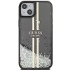 Чохол Guess Liquid Glitter Gold Stripes для iPhone 15 Plus | 14 Plus Black (GUHCP15MLFCSEGK)
