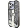 Чехол Guess Liquid Glitter Gold Stripes для iPhone 15 Pro Black (GUHCP15LLFCSEGK)