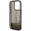 Чохол Guess Liquid Glitter Gold Stripes для iPhone 15 Pro Black (GUHCP15LLFCSEGK)