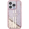 Чехол Guess Liquid Glitter Gold Stripes для iPhone 15 Pro Max Pink (GUHCP15XLFCSEGP)