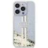 Чехол Guess Liquid Glitter Gold Stripes для iPhone 15 Pro Transparent (GUHCP15LLFCSEGT)