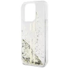 Чехол Guess Liquid Glitter Gold Stripes для iPhone 15 Pro Transparent (GUHCP15LLFCSEGT)