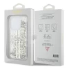 Чохол Guess Liquid Glitter Gold Stripes для iPhone 15 Pro Transparent (GUHCP15LLFCSEGT)