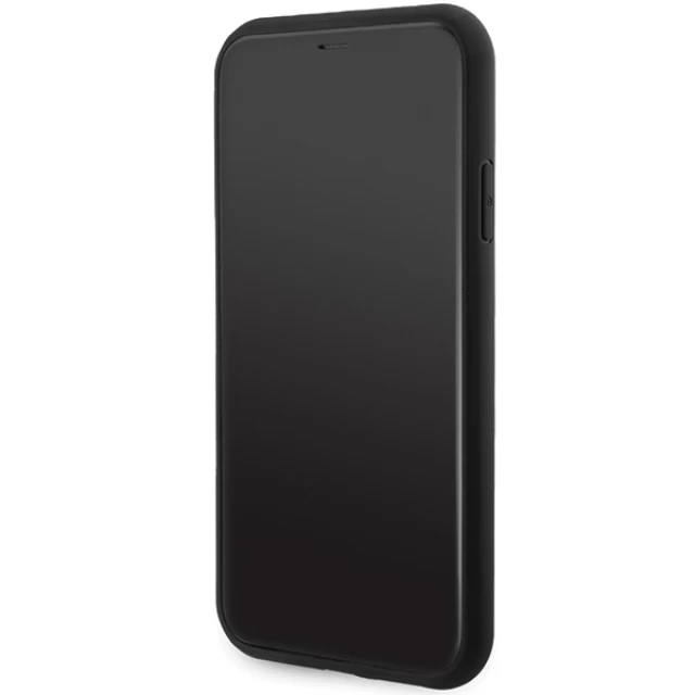 Чехол Guess 4G Collection Leather Metal Logo для iPhone 11 | XR Black with MagSafe (GUHMN61G4GFRK)