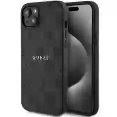Чохол Guess 4G Collection Leather Metal Logo для iPhone 15 | 14 | 13 Black with MagSafe (GUHMP14SG4GFRK)