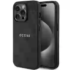 Чохол Guess 4G Collection Leather Metal Logo для iPhone 14 Pro Black with MagSafe (GUHMP14LG4GFRK)
