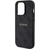 Чехол Guess 4G Collection Leather Metal Logo для iPhone 15 Pro Black with MagSafe (GUHMP15LG4GFRK)