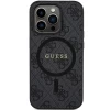 Чохол Guess 4G Collection Leather Metal Logo для iPhone 15 Pro Max Black with MagSafe (GUHMP15XG4GFRK)