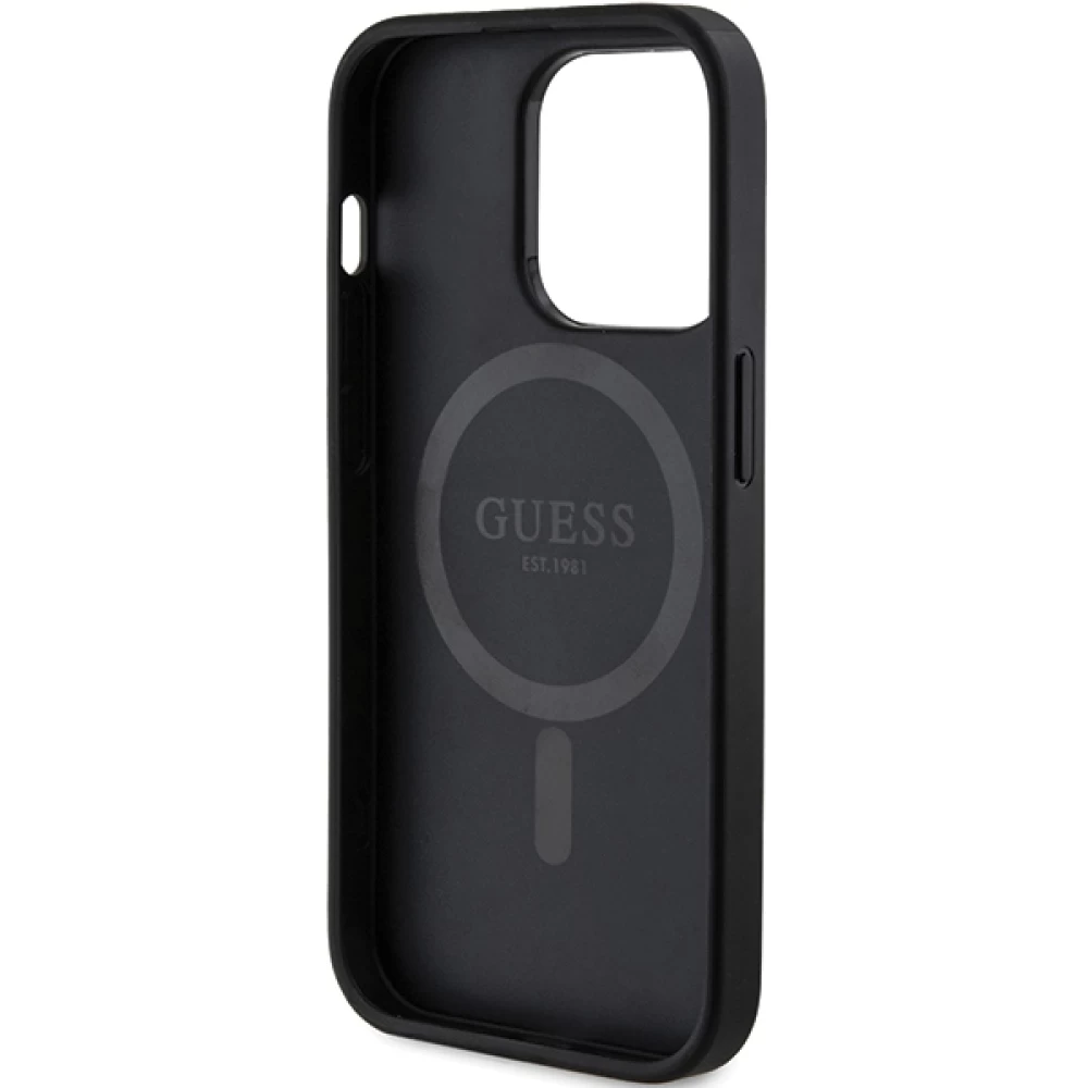 Чехол Guess 4G Collection Leather Metal Logo для iPhone 15 Pro Max Black  with MagSafe (GUHMP15XG4GFRK) - купить по цене 2079 ₴ в Киеве / Украине.  Оригинальный товар с гарантией качества.