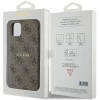 Чехол Guess 4G Collection Leather Metal Logo для iPhone 11 | XR Brown with MagSafe (GUHMN61G4GFRW)