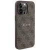Чохол Guess 4G Collection Leather Metal Logo для iPhone 13 Pro Max Brown with MagSafe (GUHMP13XG4GFRW)