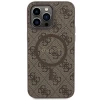 Чехол Guess 4G Collection Leather Metal Logo для iPhone 14 Pro Max Brown with MagSafe (GUHMP14XG4GFRW)