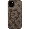 Чохол Guess 4G Collection Leather Metal Logo для iPhone 15 Plus | 14 Plus Brown with MagSafe (GUHMP15MG4GFRW)