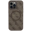 Чехол Guess 4G Collection Leather Metal Logo для iPhone 15 Pro Max Brown with MagSafe (GUHMP15XG4GFRW)