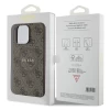 Чохол Guess 4G Collection Leather Metal Logo для iPhone 15 Pro Max Brown with MagSafe (GUHMP15XG4GFRW)