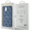 Чохол Guess 4G Collection Leather Metal Logo для iPhone 15 | 14 | 13 Blue with MagSafe (GUHMP15SG4GFRB)
