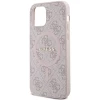 Чохол Guess 4G Collection Leather Metal Logo для iPhone 12 | 12 Pro Pink with MagSafe (GUHMP12MG4GFRP)