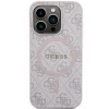 Чохол Guess 4G Collection Leather Metal Logo для iPhone 13 Pro Pink with MagSafe (GUHMP13LG4GFRP)