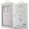 Чохол Guess 4G Collection Leather Metal Logo для iPhone 13 Pro Max Pink with MagSafe (GUHMP13XG4GFRP)