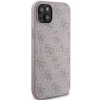 Чохол Guess 4G Collection Leather Metal Logo для iPhone 15 | 14 | 13 Pink with MagSafe (GUHMP15SG4GFRP)