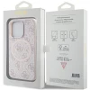 Чехол Guess 4G Collection Leather Metal Logo для iPhone 15 Pro Max Pink with MagSafe (GUHMP15XG4GFRP)