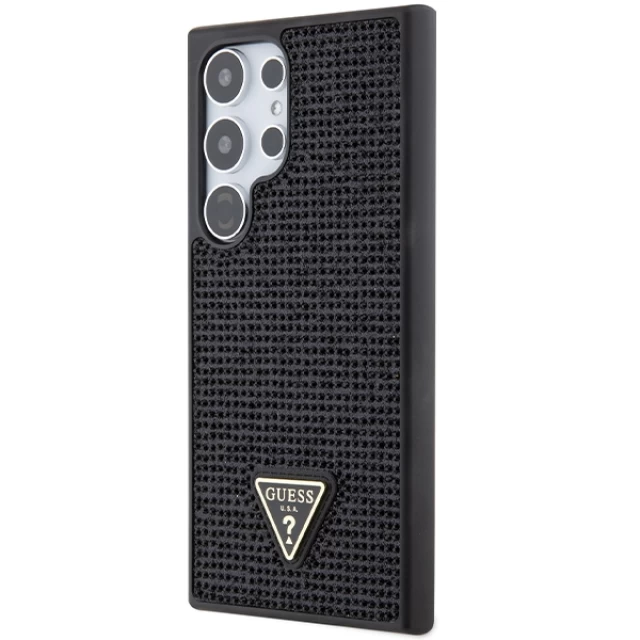 Чохол Guess Rhinestone Triangle для Samsung Galaxy S24 Ultra (S928) Black (GUHCS24LHDGPPK)