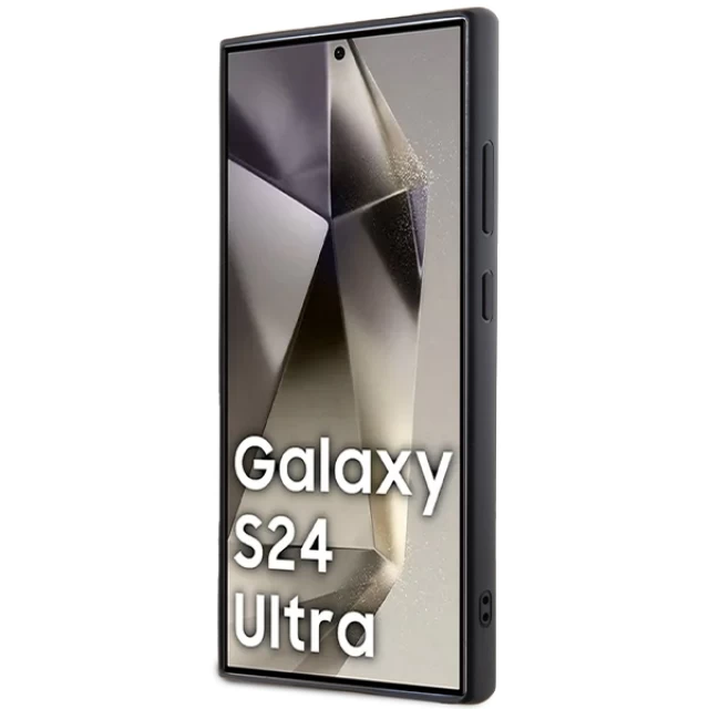 Чохол Guess Rhinestone Triangle для Samsung Galaxy S24 Ultra (S928) Black (GUHCS24LHDGPPK)