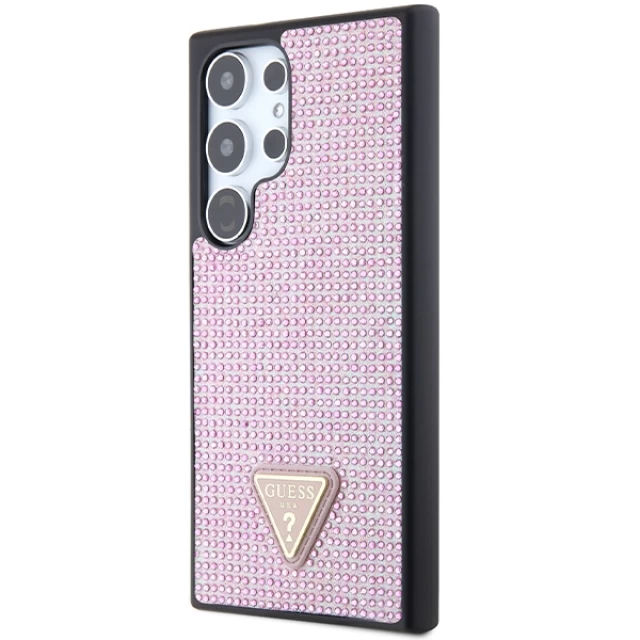 Чохол Guess Rhinestone Triangle для Samsung Galaxy S24 Ultra (S928) Pink (GUHCS24LHDGPPP)