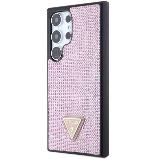 Чехол Guess Rhinestone Triangle для Samsung Galaxy S24 Ultra (S928) Pink (GUHCS24LHDGPPP)