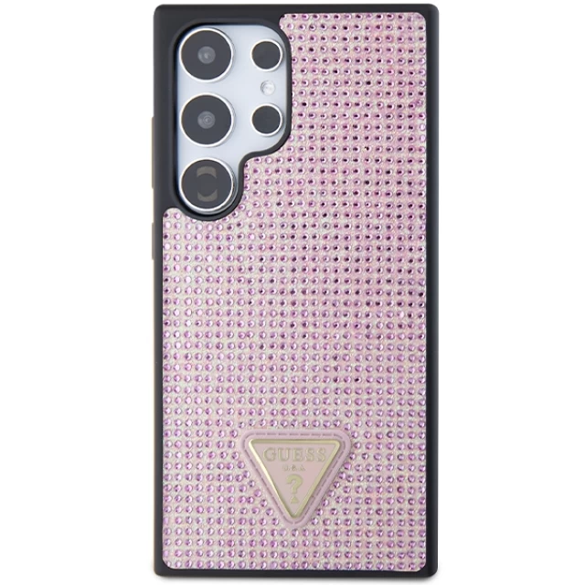 Чохол Guess Rhinestone Triangle для Samsung Galaxy S24 Ultra (S928) Pink (GUHCS24LHDGPPP)