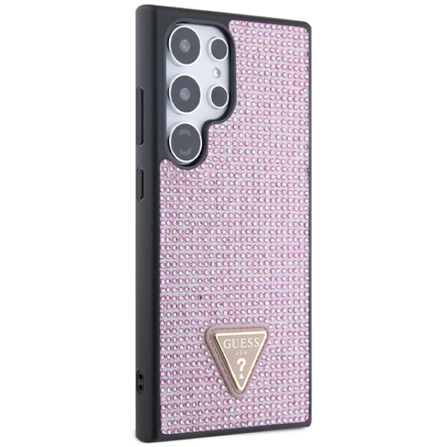 Чехол Guess Rhinestone Triangle для Samsung Galaxy S24 Ultra (S928) Pink (GUHCS24LHDGPPP)