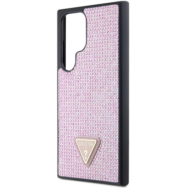 Чохол Guess Rhinestone Triangle для Samsung Galaxy S24 Ultra (S928) Pink (GUHCS24LHDGPPP)