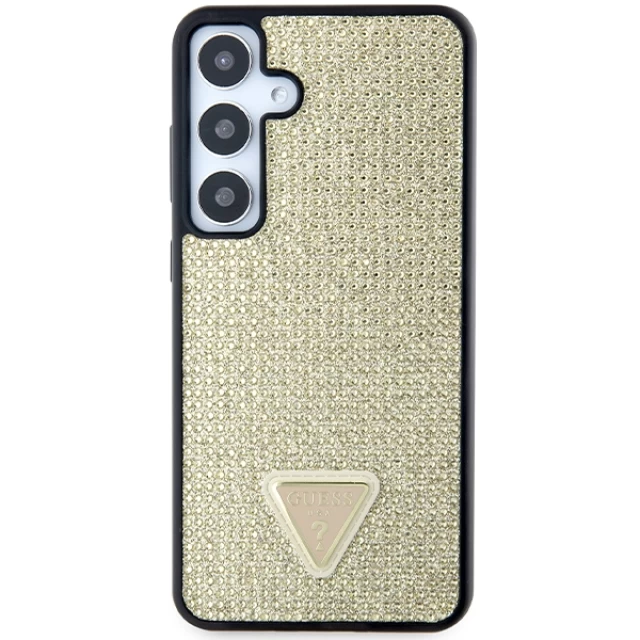 Чохол Guess Rhinestone Triangle для Samsung Galaxy S24 (S921) Gold (GUHCS24SHDGPPD)