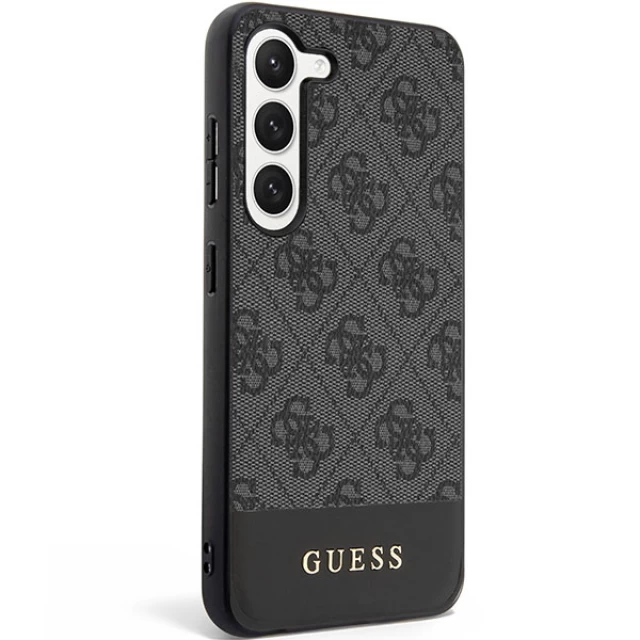Чехол Guess 4G Stripe Collection для Samsung Galaxy S24 (S921) Black (GUHCS24SG4GLGR)