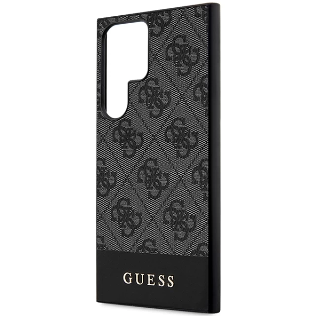 Чохол Guess 4G Stripe Collection для Samsung Galaxy S24 Ultra (S928) Black (GUHCS24LG4GLGR)
