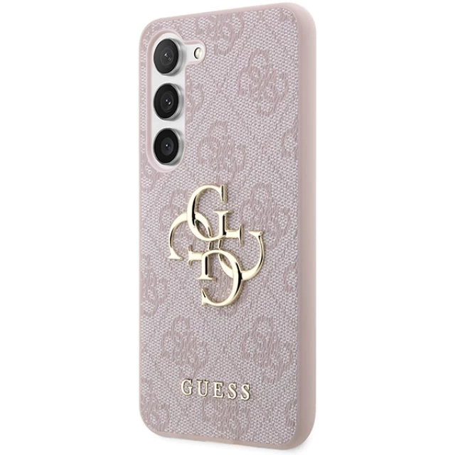 Чохол Guess 4G Big Metal Logo для Samsung Galaxy S24 (S921) Pink (GUHCS24S4GMGPI)