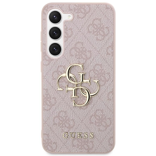 Чехол Guess 4G Big Metal Logo для Samsung Galaxy S24 Plus (S926) Pink (GUHCS24M4GMGPI)