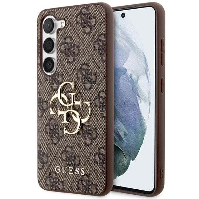 Чохол Guess 4G Big Metal Logo для Samsung Galaxy S24 Plus (S926) Brown (GUHCS24M4GMGBR)