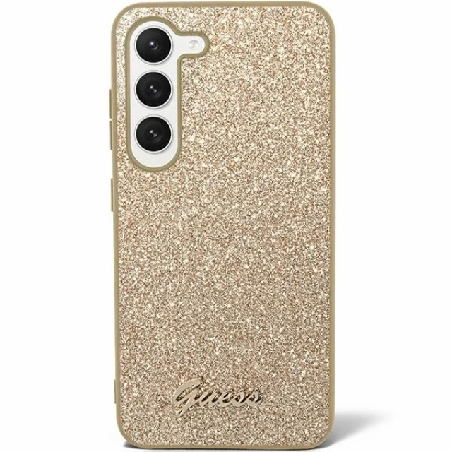 Чохол Guess Glitter Script для Samsung Galaxy S24 Plus (S926) Gold (GUHCS24MHGGSHD)