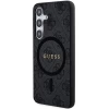 Чехол Guess 4G Collection Leather Metal Logo для Samsung Galaxy S24 (S921) Black with MagSafe (GUHMS24SG4GFRK)